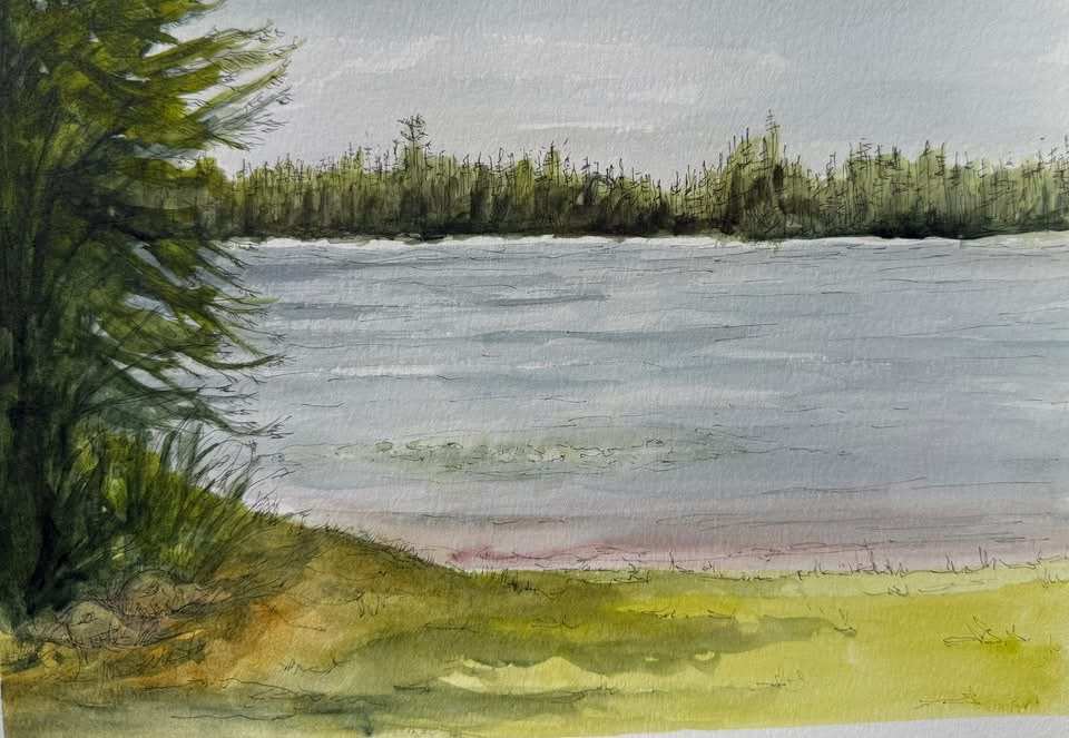 Waterfront Sketch by Katy Heyning, Image 1.