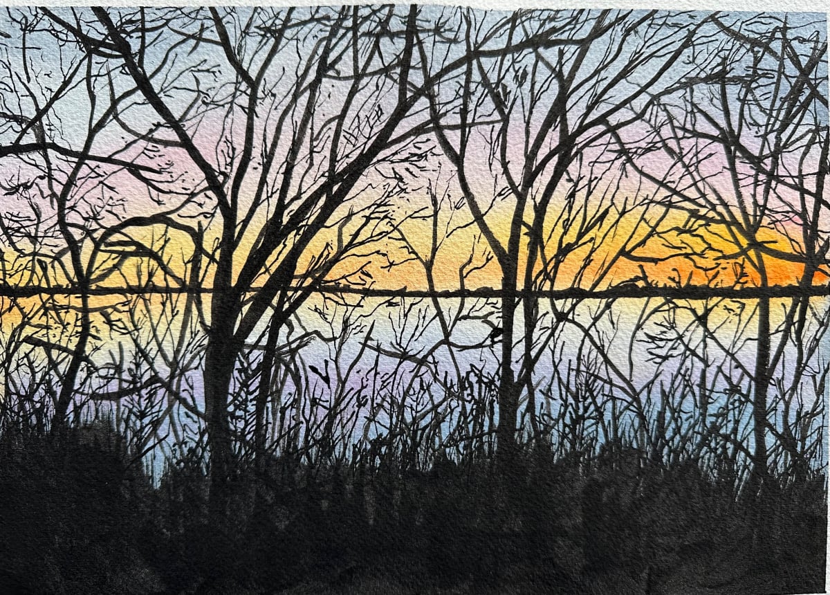 Lake Monona Winter Sunset #2 by Katy Heyning 