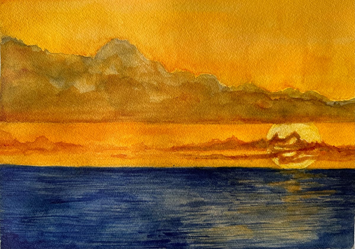 Ocean Sunset by Katy Heyning 