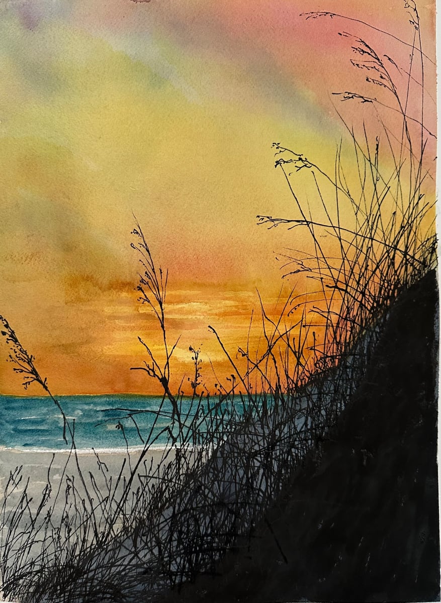 Beach Sunset by Katy Heyning 