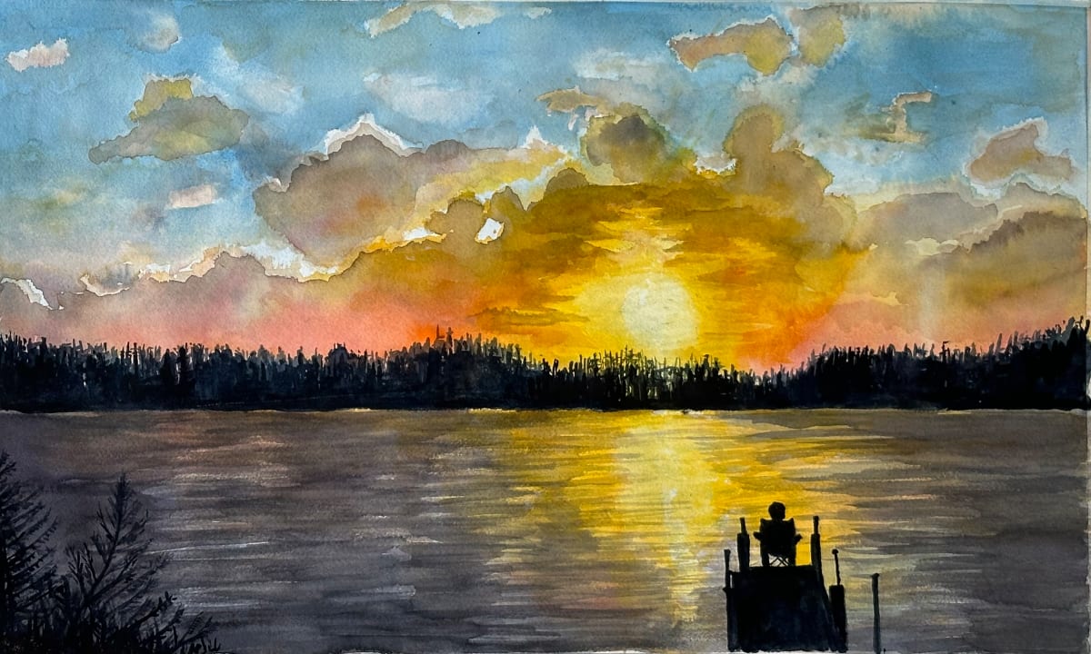 Spider Lake Sunset by Katy Heyning, Image 1.