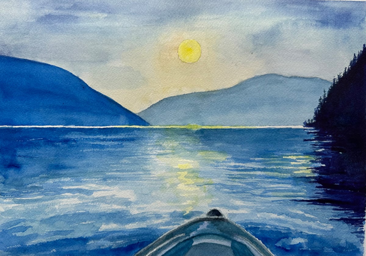 Blue Mountain Lake Study by Katy Heyning 