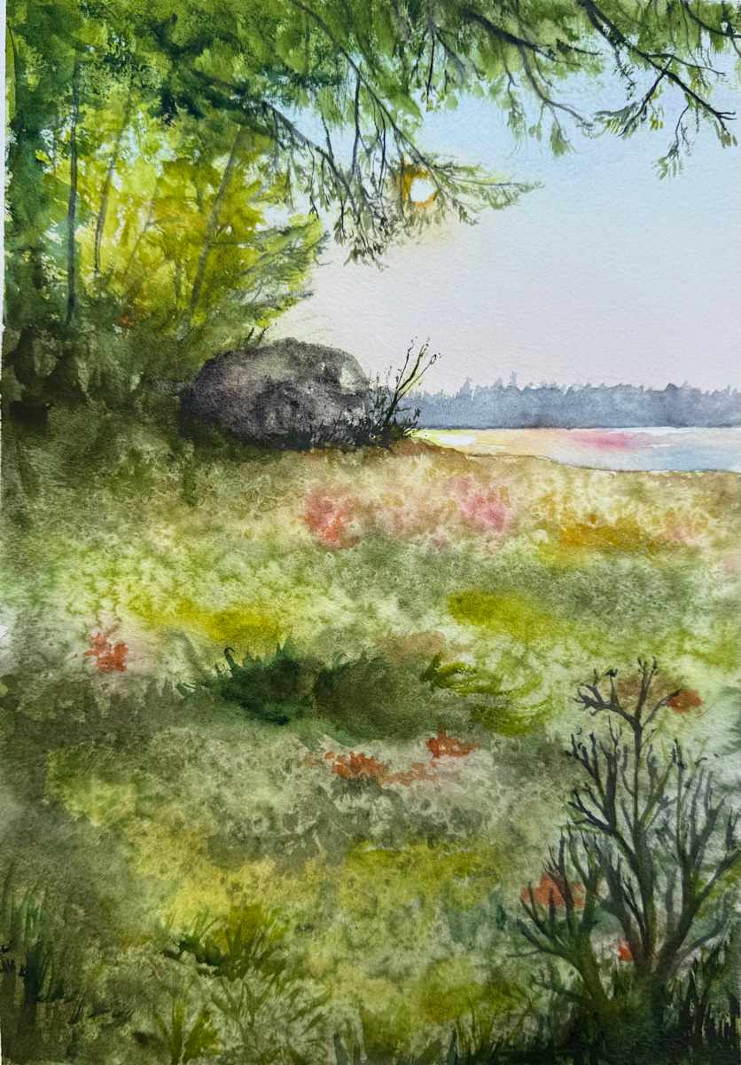 Shoreline Serenity by Katy Heyning Watercolor and Fine Art, Image 1.