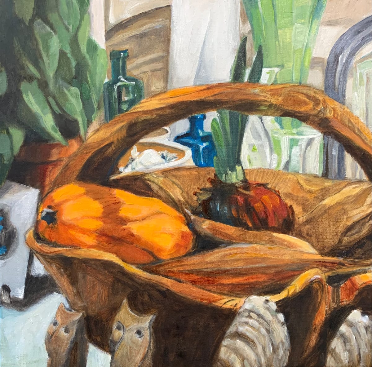 Mimi’s Kitchen by Danna Tartaglia  Image: From my reference photo of my friend’s artistic and eclectic kitchen counter, with some of her salt and pepper shakers collection 