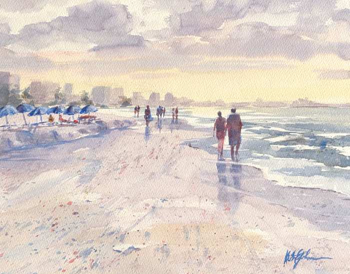 Beach Horizon by Keith E  Johnson  Image: Beach Horizon