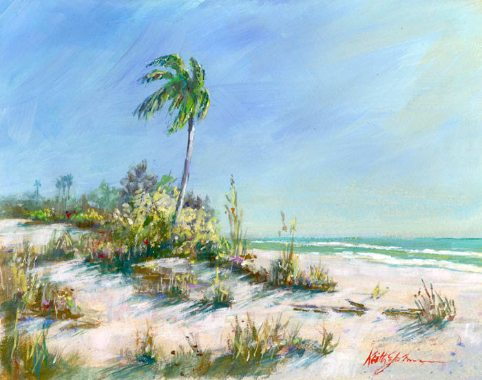 Beach Palm by Keith E  Johnson 