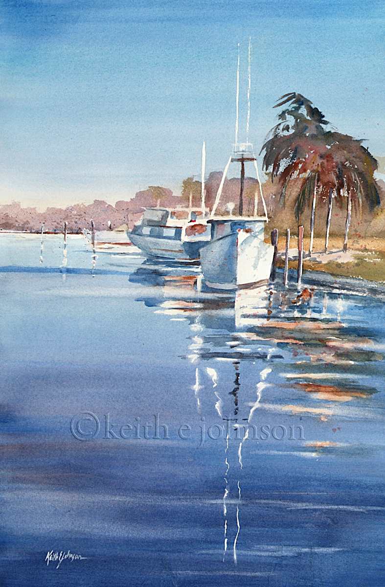 Boat Reflections by Keith E  Johnson, Image 1.