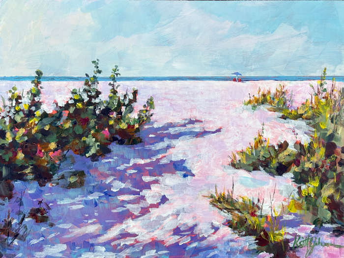 Bright Morning on Bowman's Beach by Keith E  Johnson  Image: Bright Morning on Bowman's Beach