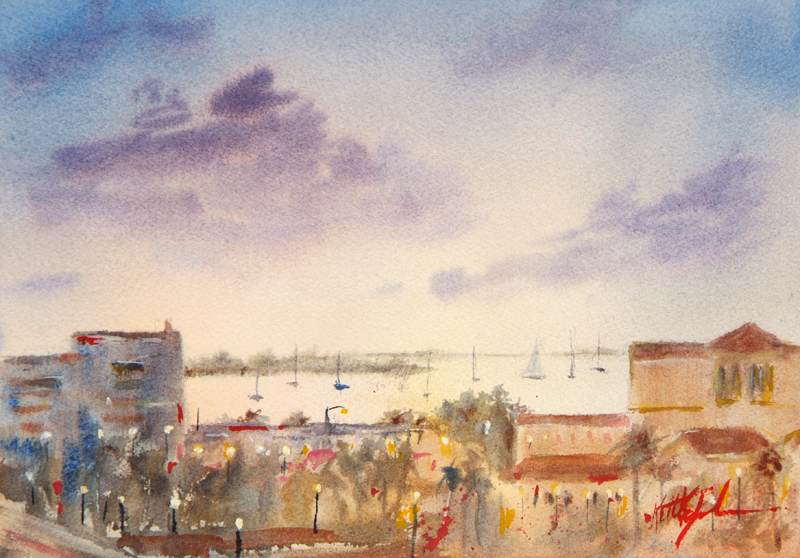 Evening Glow At Wyvern by Keith E  Johnson, Image 1.