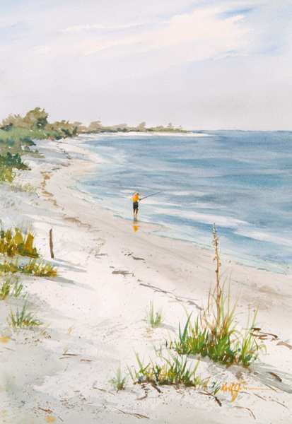 Fishing at  Lovers Key by Keith E  Johnson, Image 1.
