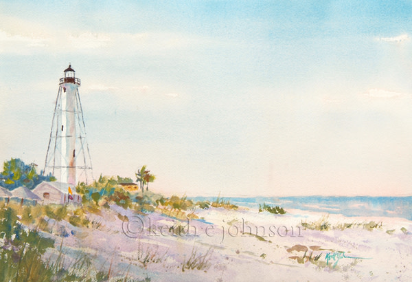 Gasparilla Light by Keith E  Johnson 