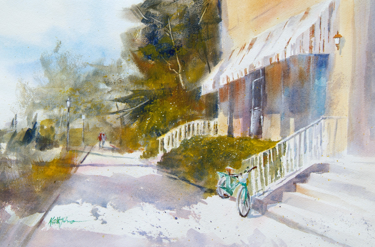 Green Bicycle by Keith E  Johnson 