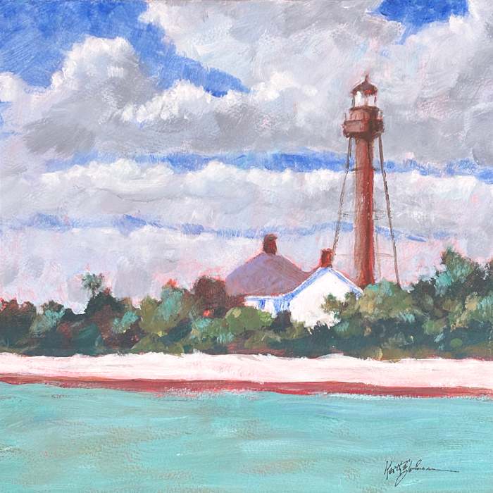 Where the Tide Meets Time  - Sanibel Lighthouse by Keith E  Johnson  Image: Where the Tide Meets Time  - Sanibel Lighthouse