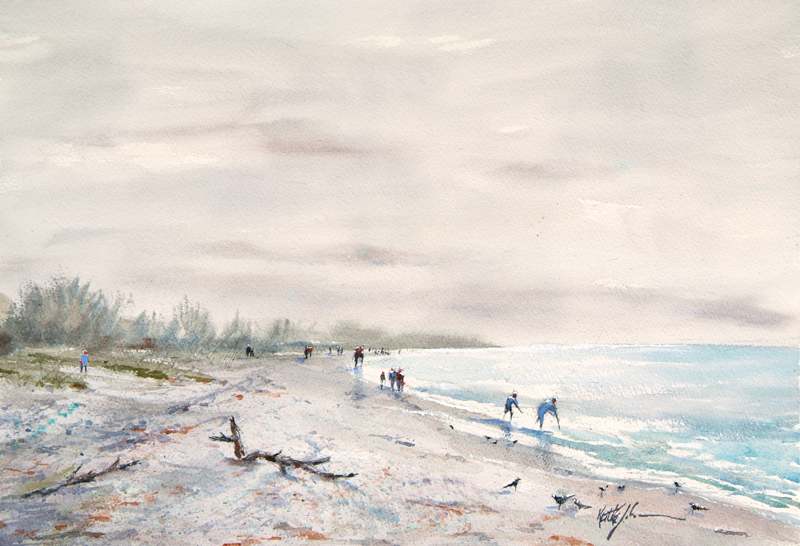 Looking For Shells by Keith E  Johnson, Image 1.