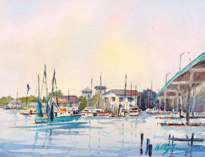 Shrimp Boat at Matanzas Bridge by Keith E  Johnson, Image 1.