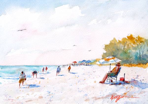 Picking  Shells by Keith E  Johnson, Image 1.