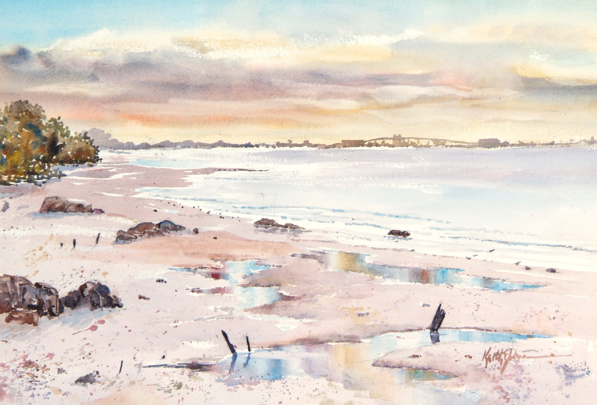 Reflections on Bunche Beach by Keith E  Johnson 