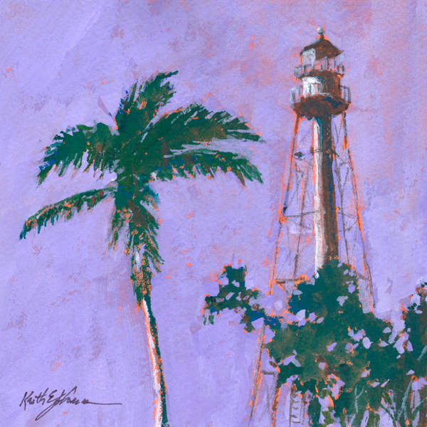 Sanibel Lighthouse Above the Trees by Keith E  Johnson  Image: Sanibel Lighthouse Above the Trees