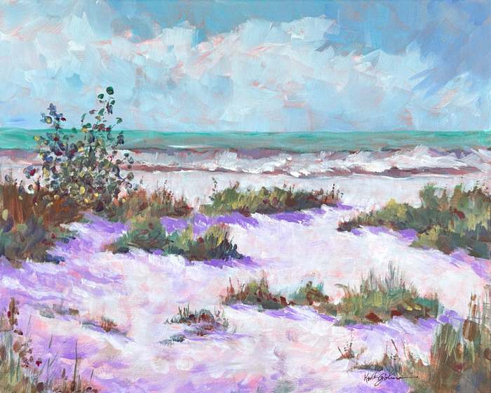 Seagrapes and Surf by Keith E  Johnson, Image 1.