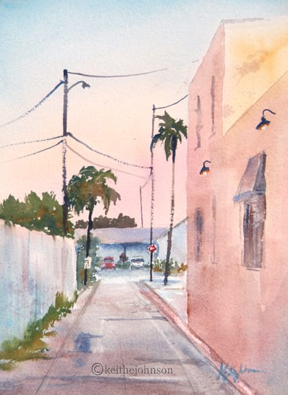 Alley at Twilight by Keith E  Johnson, Image 1.