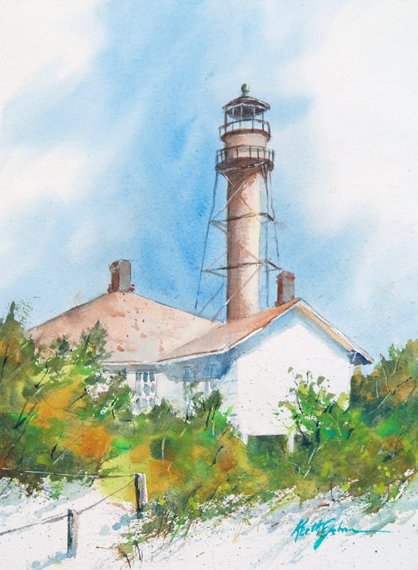 Sanibel Lighthouse Vertical View by Keith E  Johnson, Image 1.