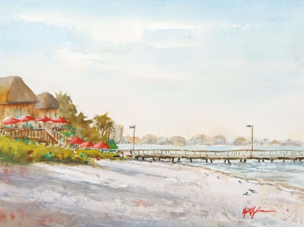 Yacht Club Beach by Keith E  Johnson 
