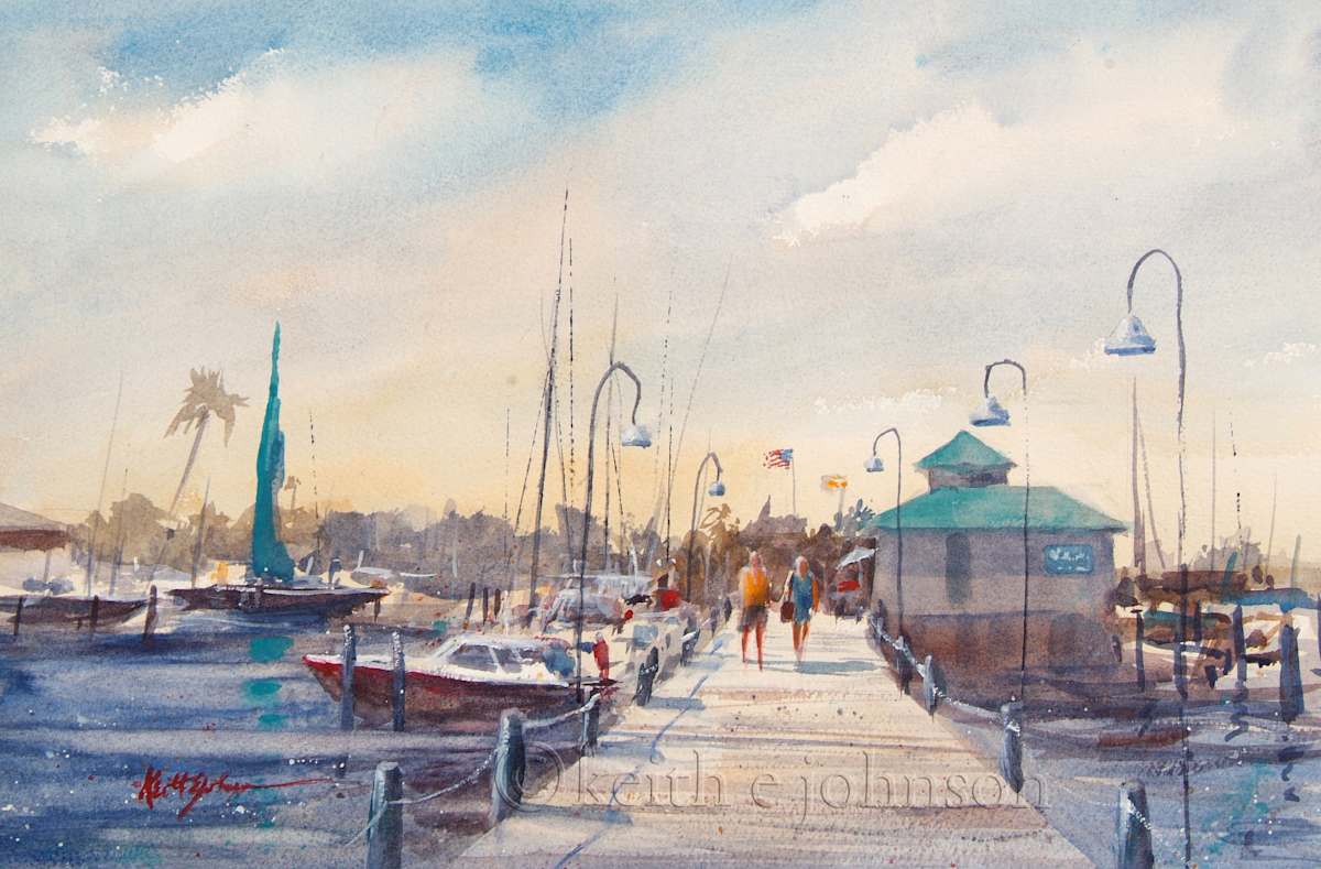 On the Dock by Keith E  Johnson, Image 1.