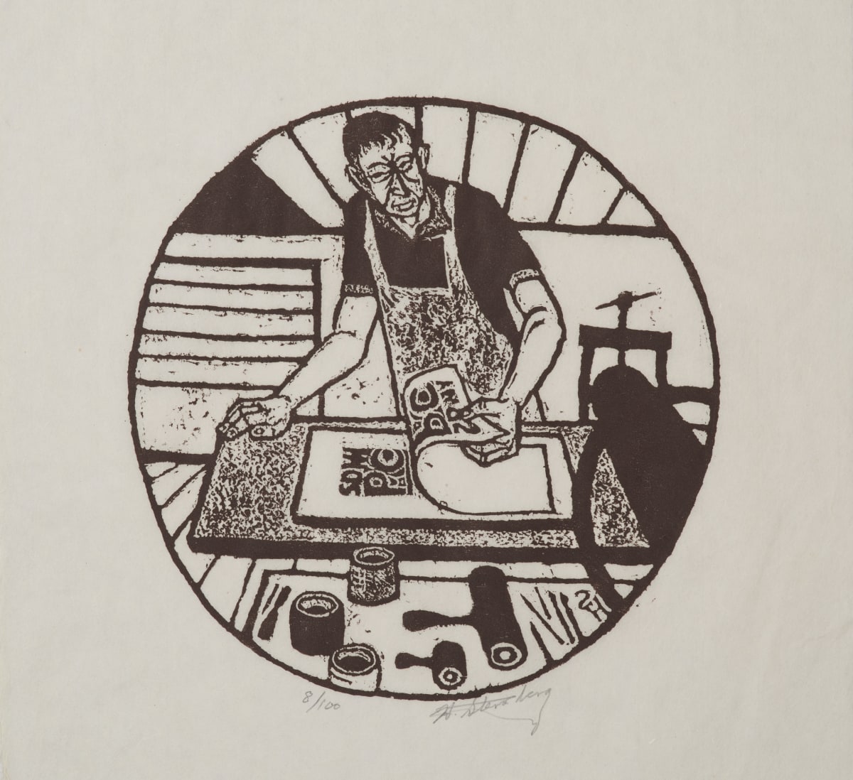 The Printmaker by Harry Sternberg 