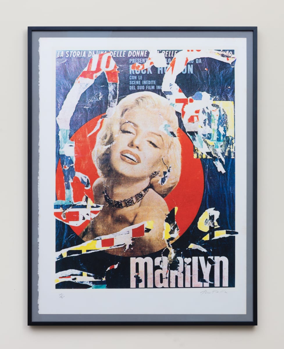 Marilyn 3 by Mimmo Rotella  Image: Image Courtesy of Ashby & Graff Real Estate Art Collection. © 2024 Philippe Baron.