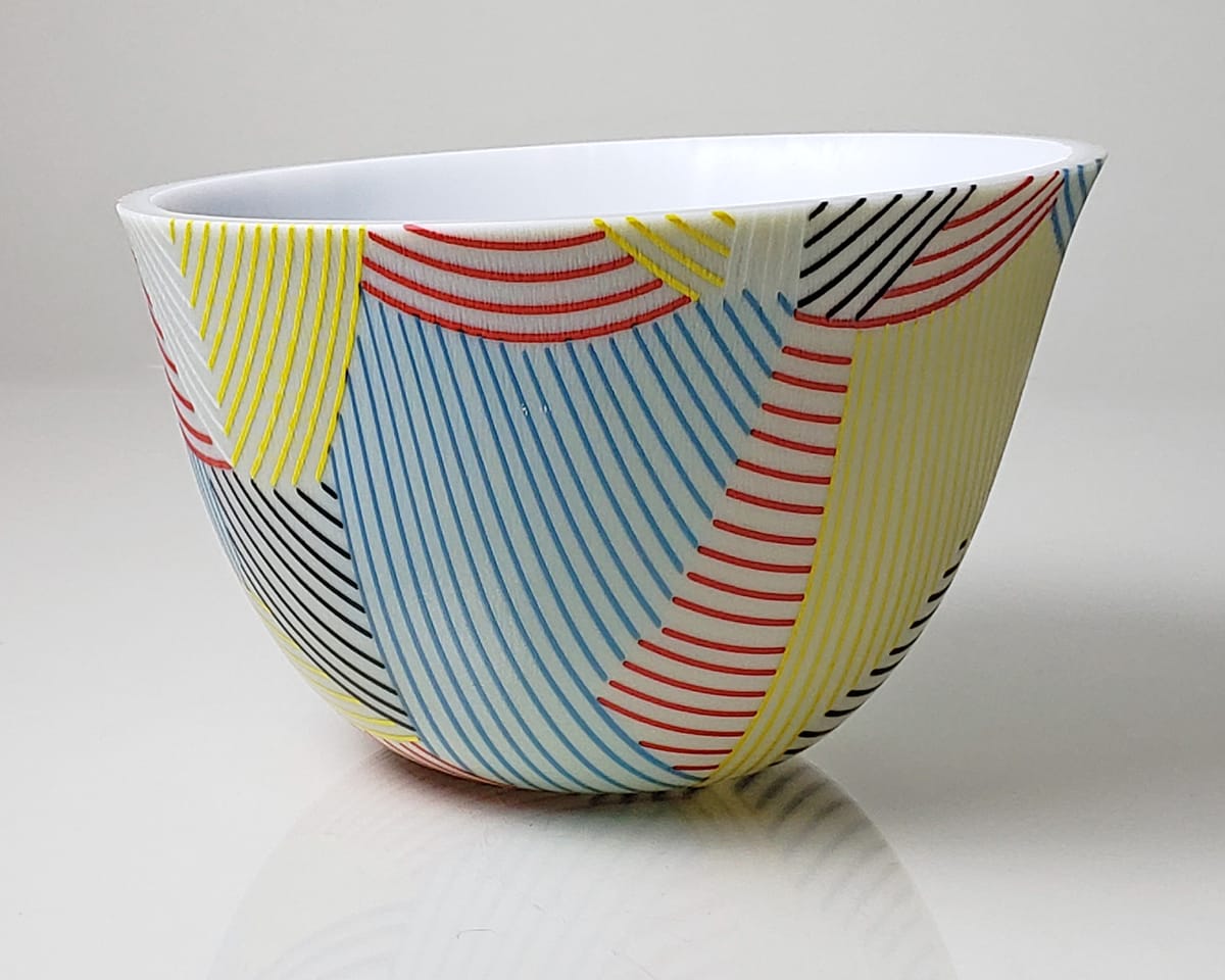 Vessel Composition 33 - Planes Of Primary Lines by Jim Scheller 