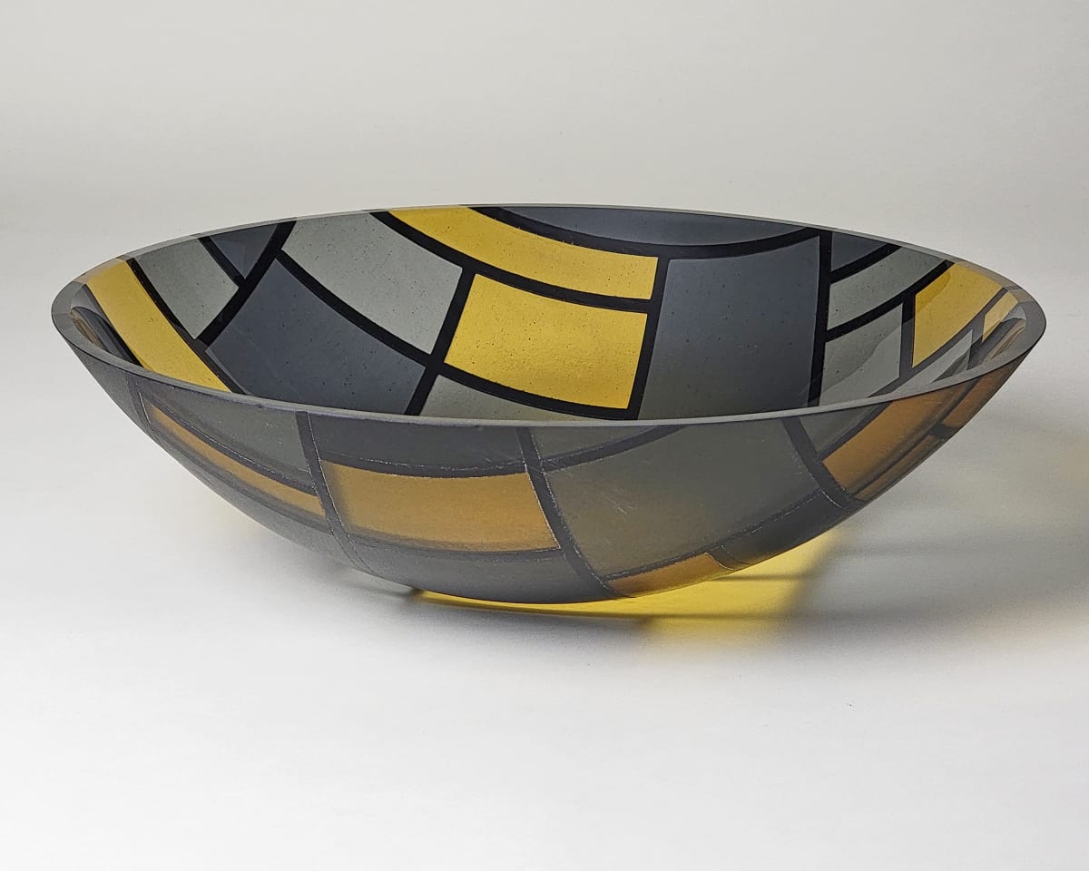 Bowl No. 4.2 For Piet by Scheller's Macoupin Prairie Glassworks 