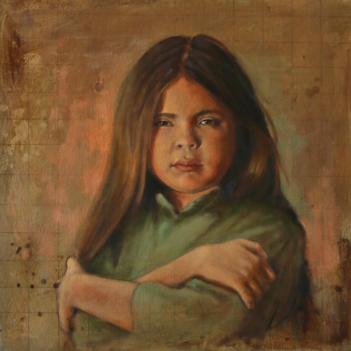 Fierce by Karen Clarkson  Image: Portrait of Drew, beautiful young Navajo/Creek girl