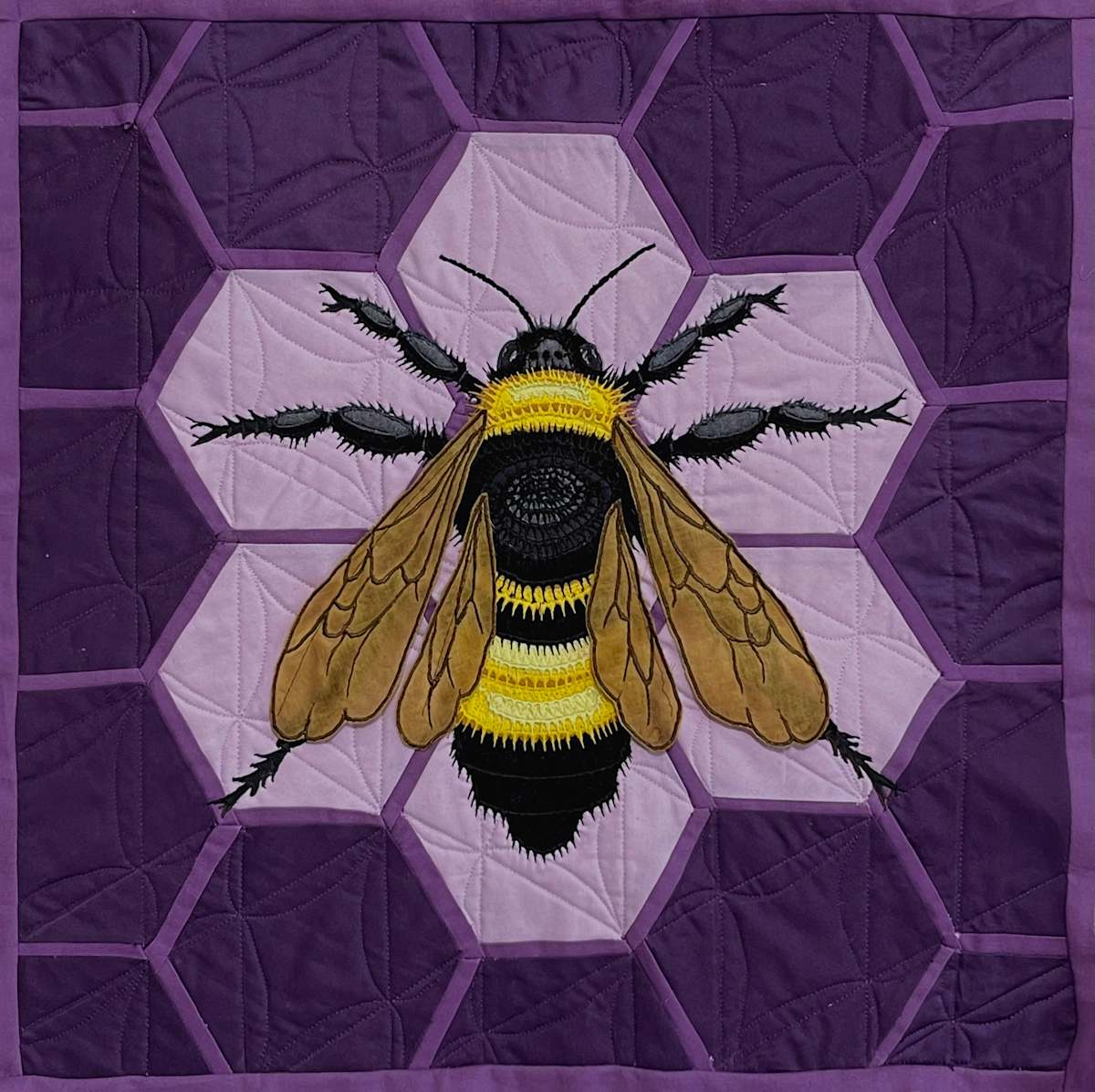 Black and Gold Bumble Bee (bombus auricomus) by Kathy DeVries 