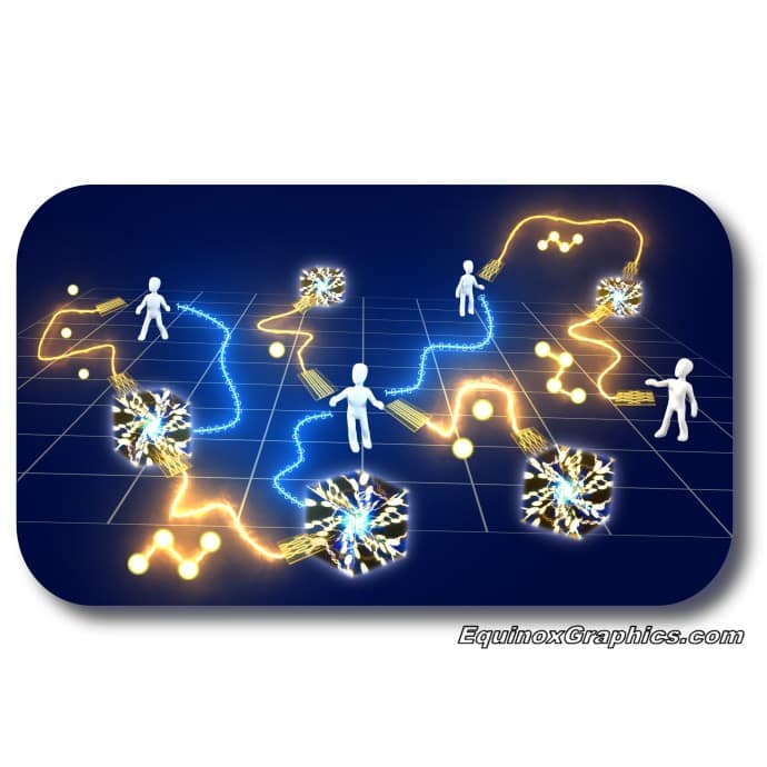 Quantum computer network by Dr Jon Heras 