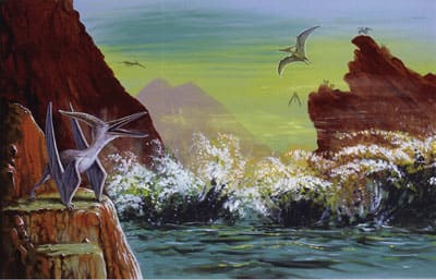 Cretaceous seascape by R. Gary Raham 