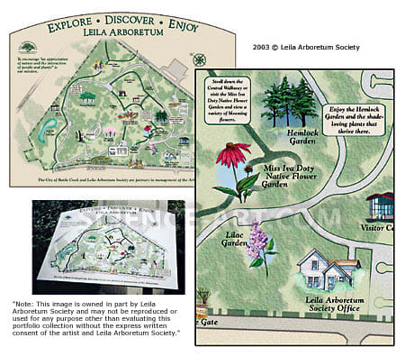 Grounds Map Graphic by Gail Guth 