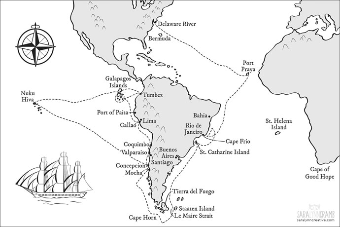 Journey of Captain David Porter and The Essex by Sara Cramb 