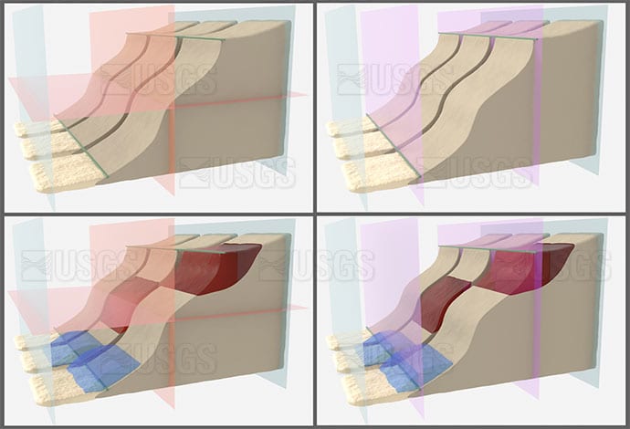 Conceptual cliff morphology illustrations by Betsy Boynton 