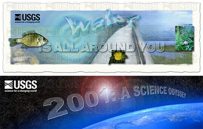 USGS SPCMSC Annual Open House banners by Betsy Boynton 