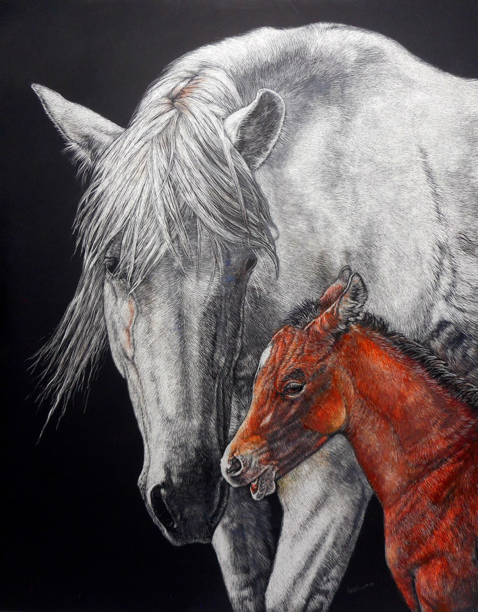 Mare & Foal by Sandra Williams 