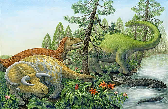 Ceratopsians by Carol Schwartz 