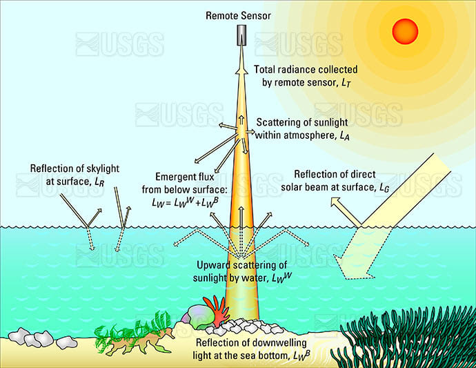 Characteristics of reflectance of water by Betsy Boynton 