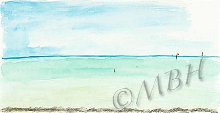 Sombrero Beach by MaryBeth Hinrichs 