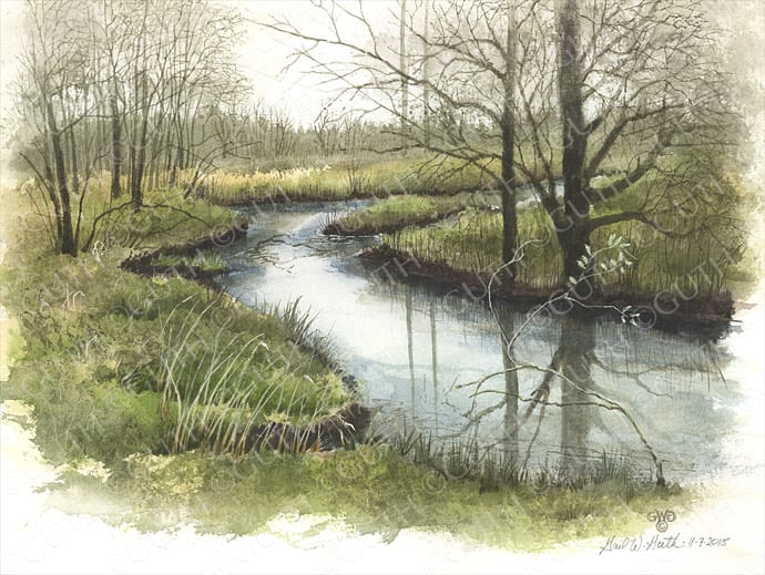 Early May, Cedar Creek by Gail Guth 