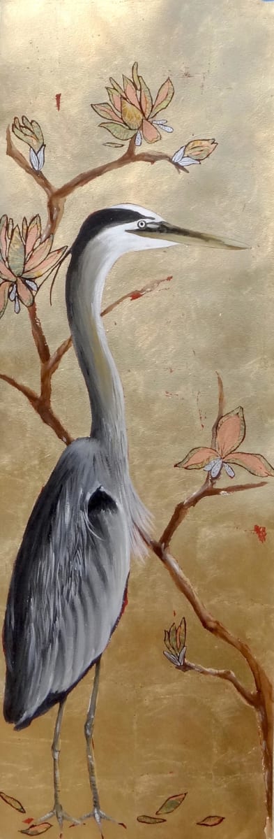 Blue Heron by Louise Cutler 