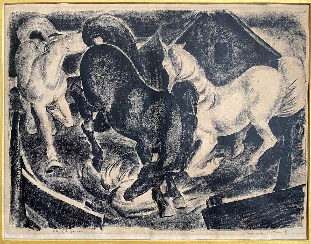 Playful Horses by Emily Rutland, Image 2.