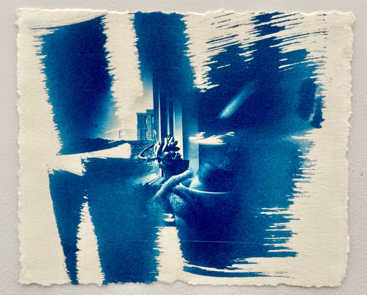 Blue Cactus Window by Susan Detroy, Image 2.