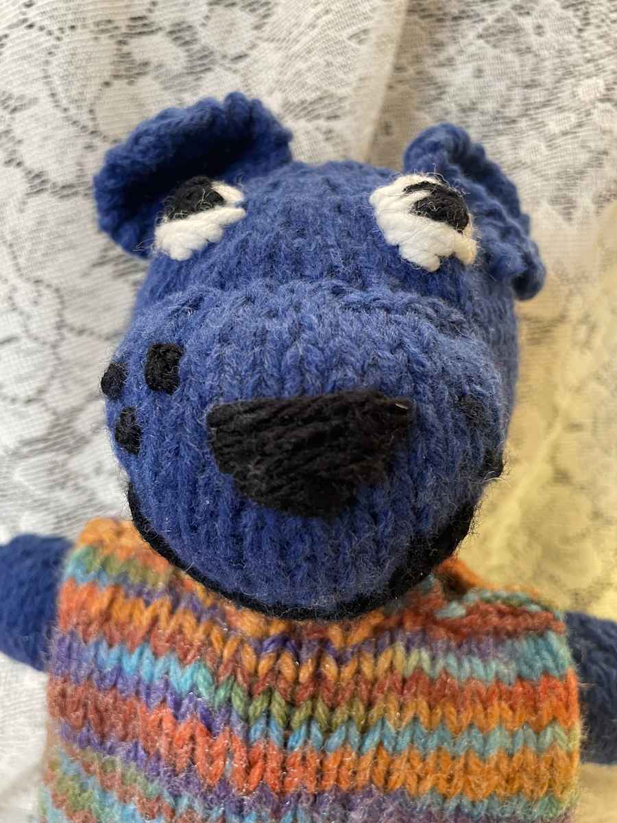 Blue Bear Puppet by Susan Detroy, Image 1.