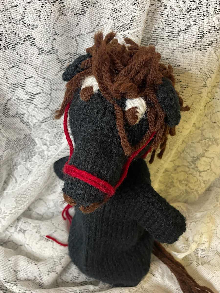 Black Horse Puppet by Susan Detroy, Image 1.