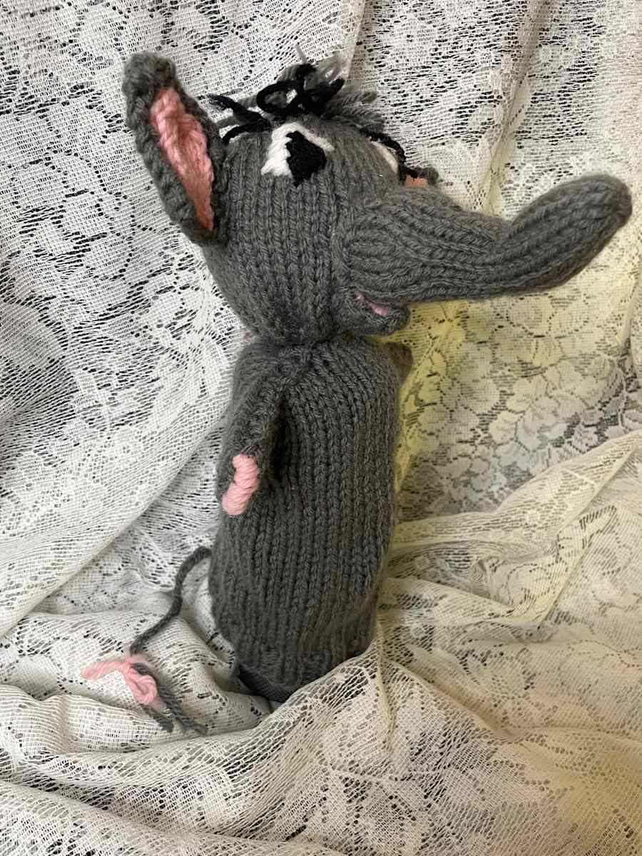 Grey Elephant Puppet by Susan Detroy, Image 1.